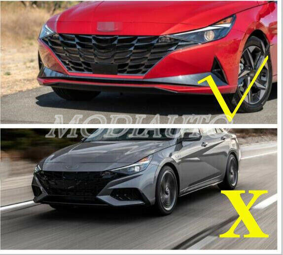 Carbon Fiber Front bumper Fog Light Lamp Cover Trim for Hyundai for Elantra 2021-22