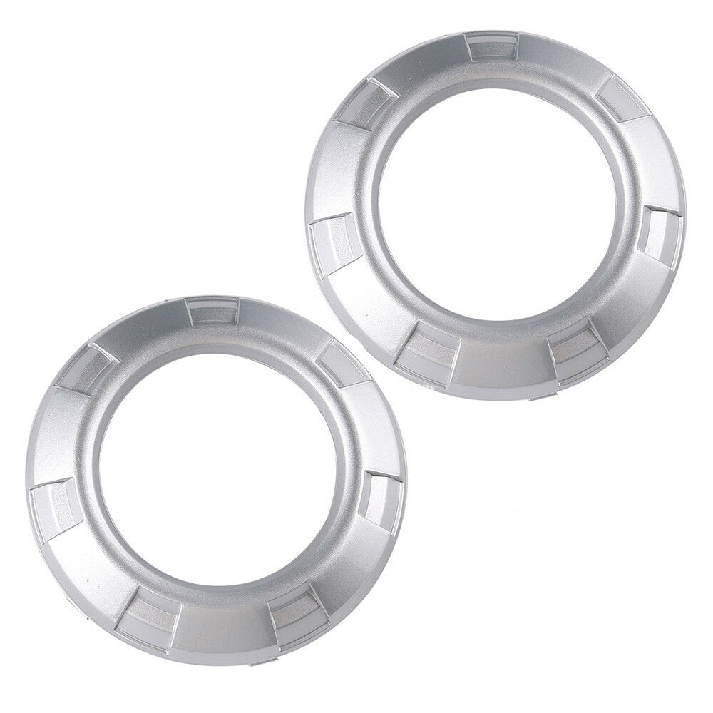 2x Front Fog Light Lamp Silver Cover Frame for Mitsubishi for Pajero Montero MK4 07