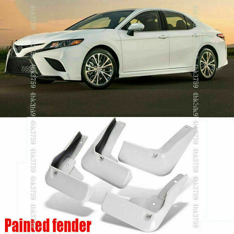 for Toyota for Camry SE XSE 2018-2023 White Mud Flaps Splash Guards Fender Mudguards