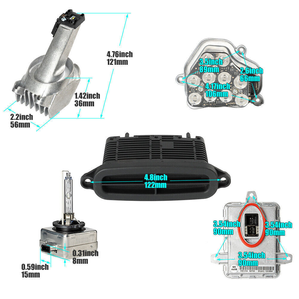 for BMW 528i 535i 550i ActiveHybrid 5 Xenon Ballast Bulb Light LED Module Kit