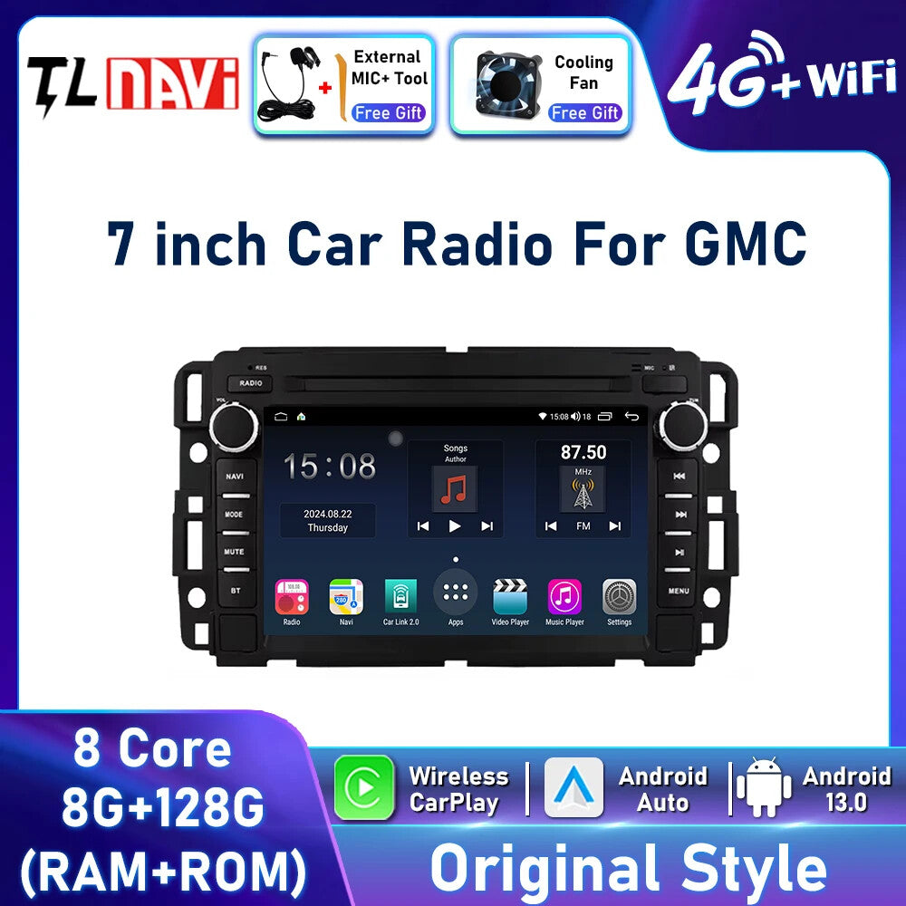 for GMC for Chevrolet Chevy 7 inch Android Carplay Car Radio GPS Multimedia Player