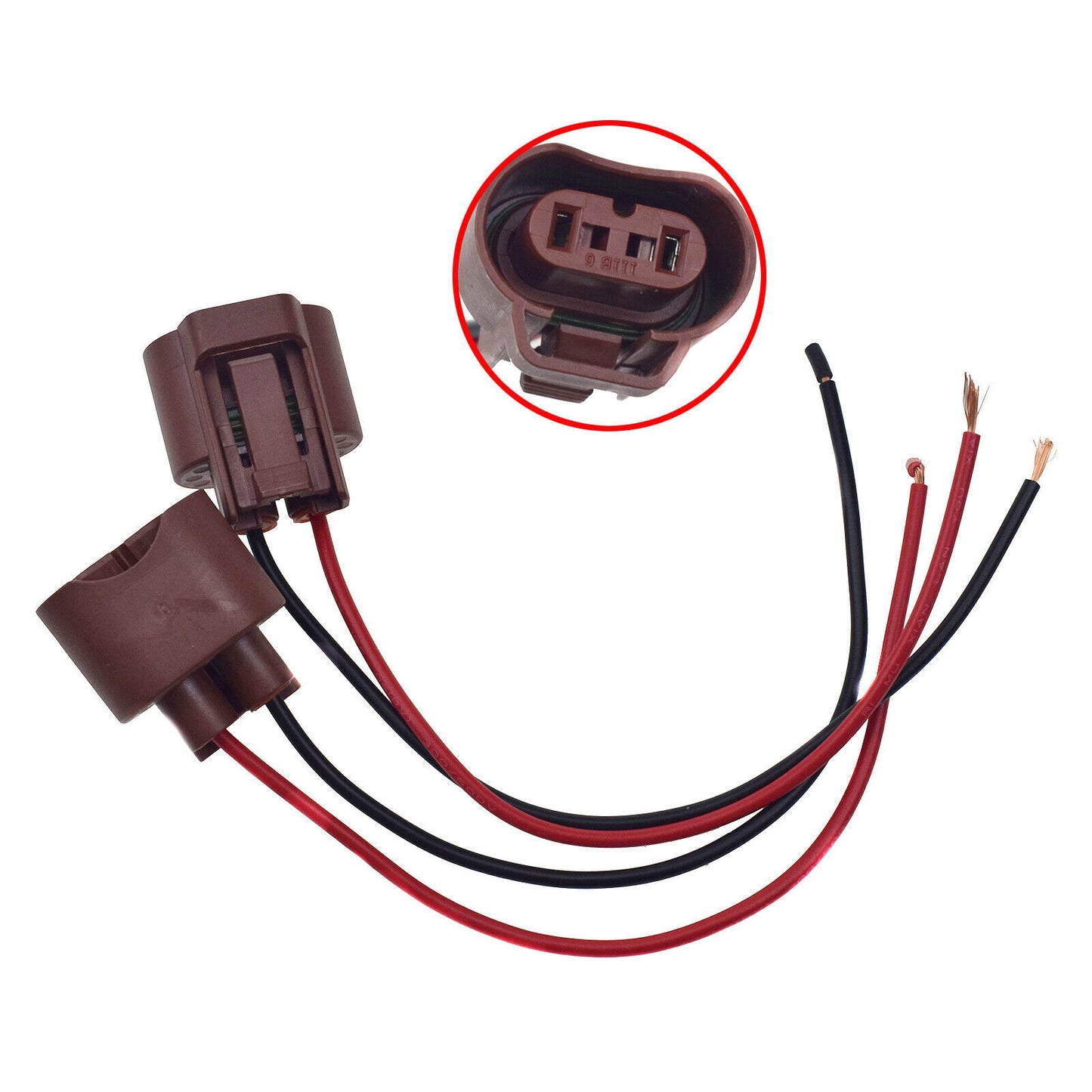 2Pcs 9006 HB4 Fog Light Socket Connector Lamp Bulb Wire Pigtail 88929970 1999357