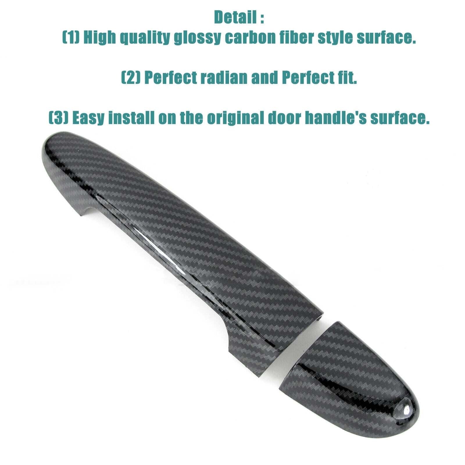Carbon Fiber Side Door Handle Covers For 2010-2018 for Mazda 3 Sedan Hatchback