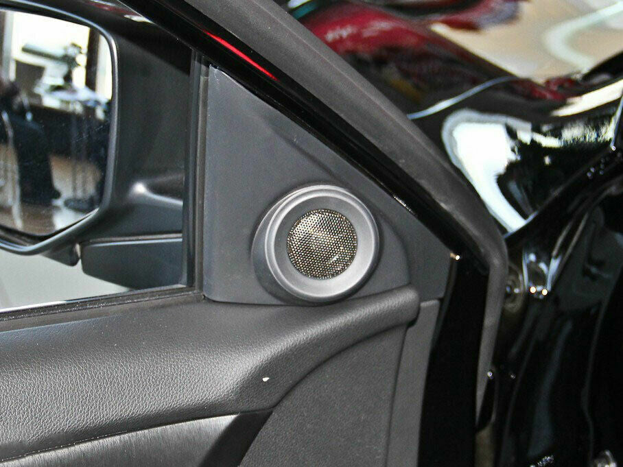 A Post Speaker Frame Cover Trim for Honda Accord 2014-2017 Steel Carbon Fiber 2X