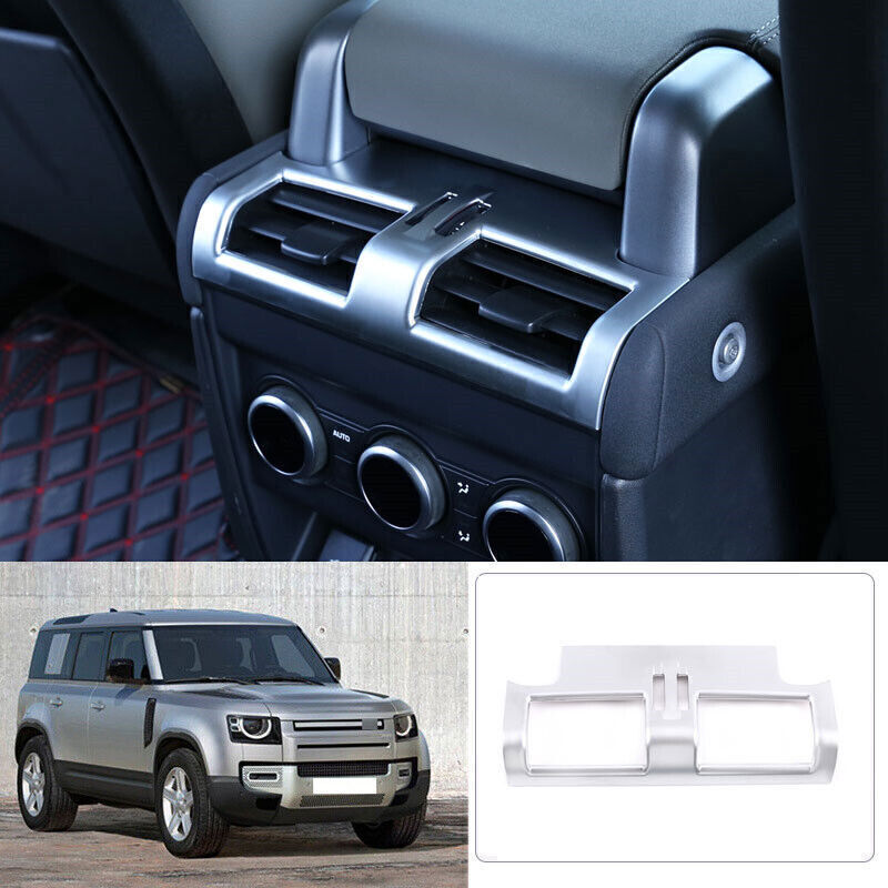 1X for Land Rover for Defender 20-25 Matte Silver Rear AC Air Outlet Vent Cover Trim