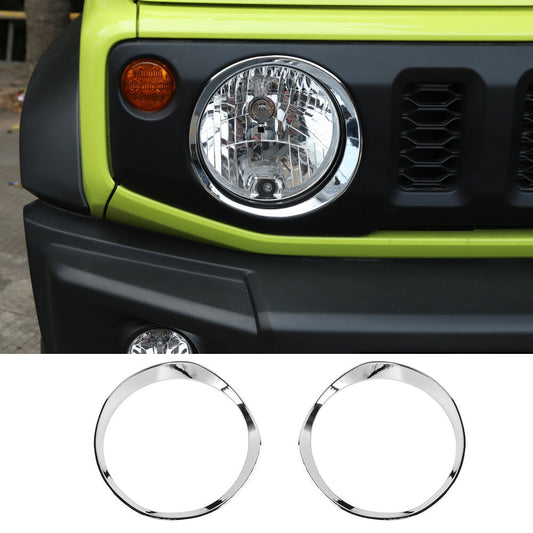 Chrome ABS Front Headlight Lamp Ring Trim for Suzuki for Jimny 2019-2022 Accessories
