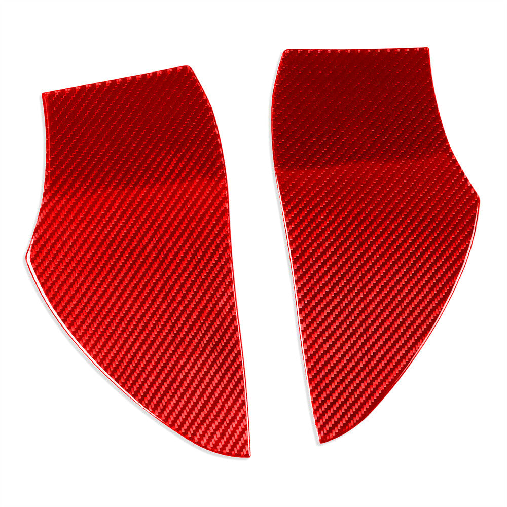 Red Carbon Fiber Front Door Slot Buffer Cushion Trim for Benz CLS C219 2004-2009