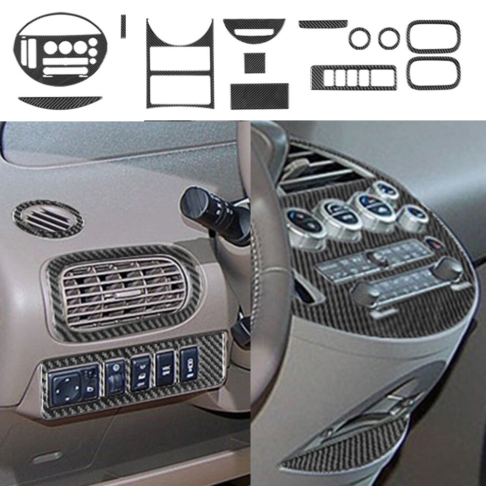 Carbon Fiber Interior Full Decorative Cover Trim Kit for Nissan Quest 2004-2006