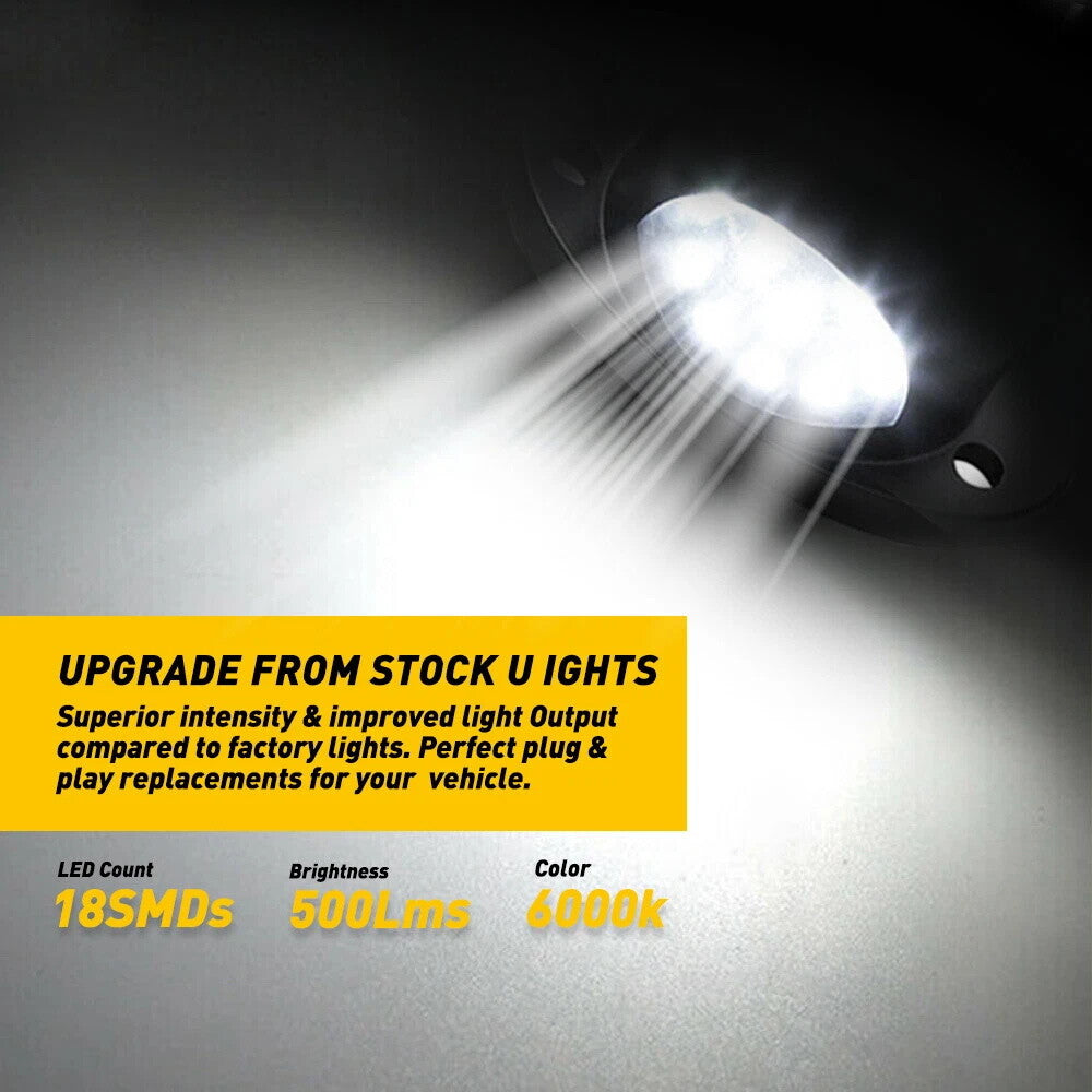 LED License Number Plate Light with Wire for Dodge for Ram 1500 2500 3500 1994-2001