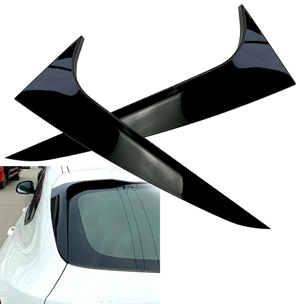 Glossy Black Car Rear Window Spoiler Side Wing Cover Fit for BMW X4 G02 2019-2020