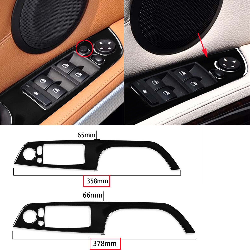 for BMW 3 Series E90 E92/93 2005-12 Black Door Window Lift Switch Button Cover¡Á4