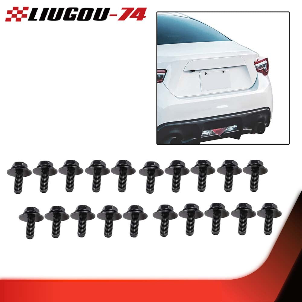 Suitable for body bolts, SCREW FASTENER FENDER M6-1.0X 16mm long - 10mm HEX - 17mm, brand new for washing machines.