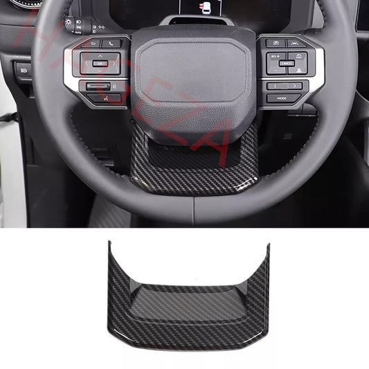 Carbon Fiber ABS Steering Wheel Bottom Cover For Toyot@ for Land Cruiser LC250 2024+