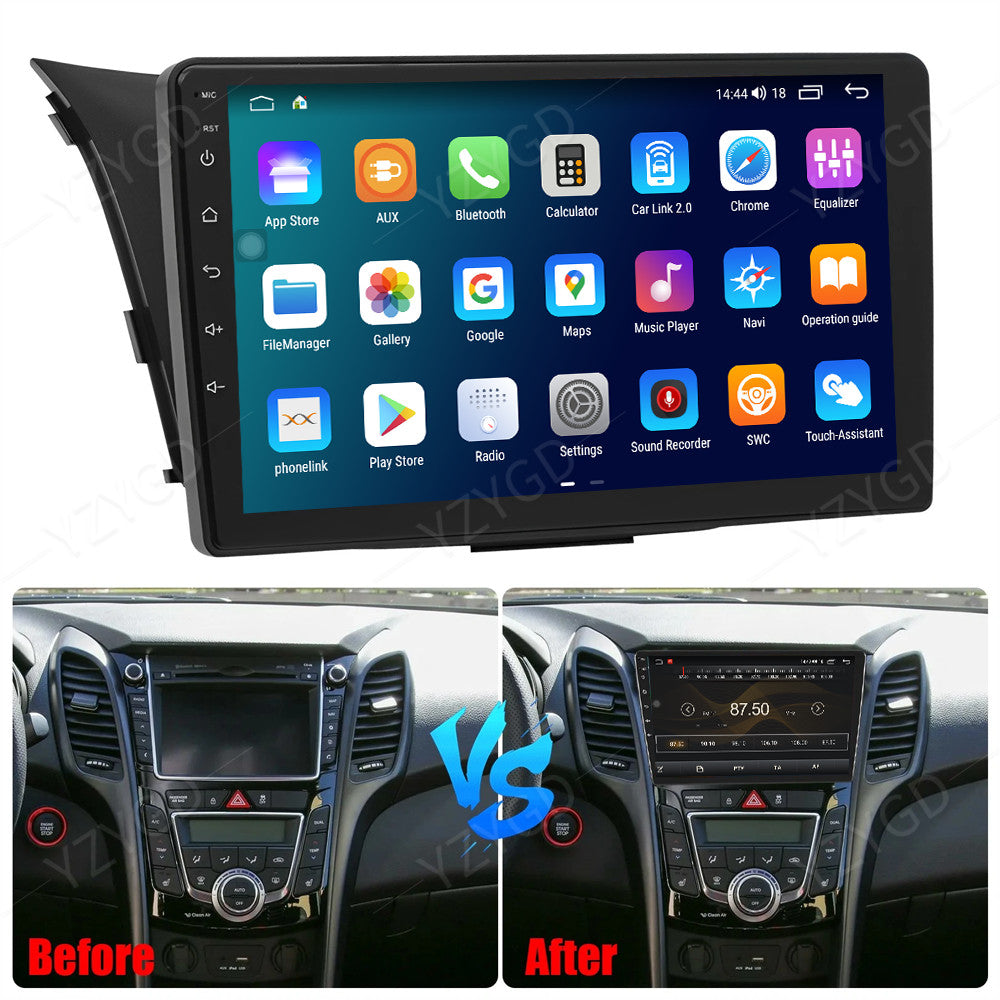 for Hyundai I30 for Elantra GT 2012-2017 Car Radio Android CarPlay GPS Wifi Screen