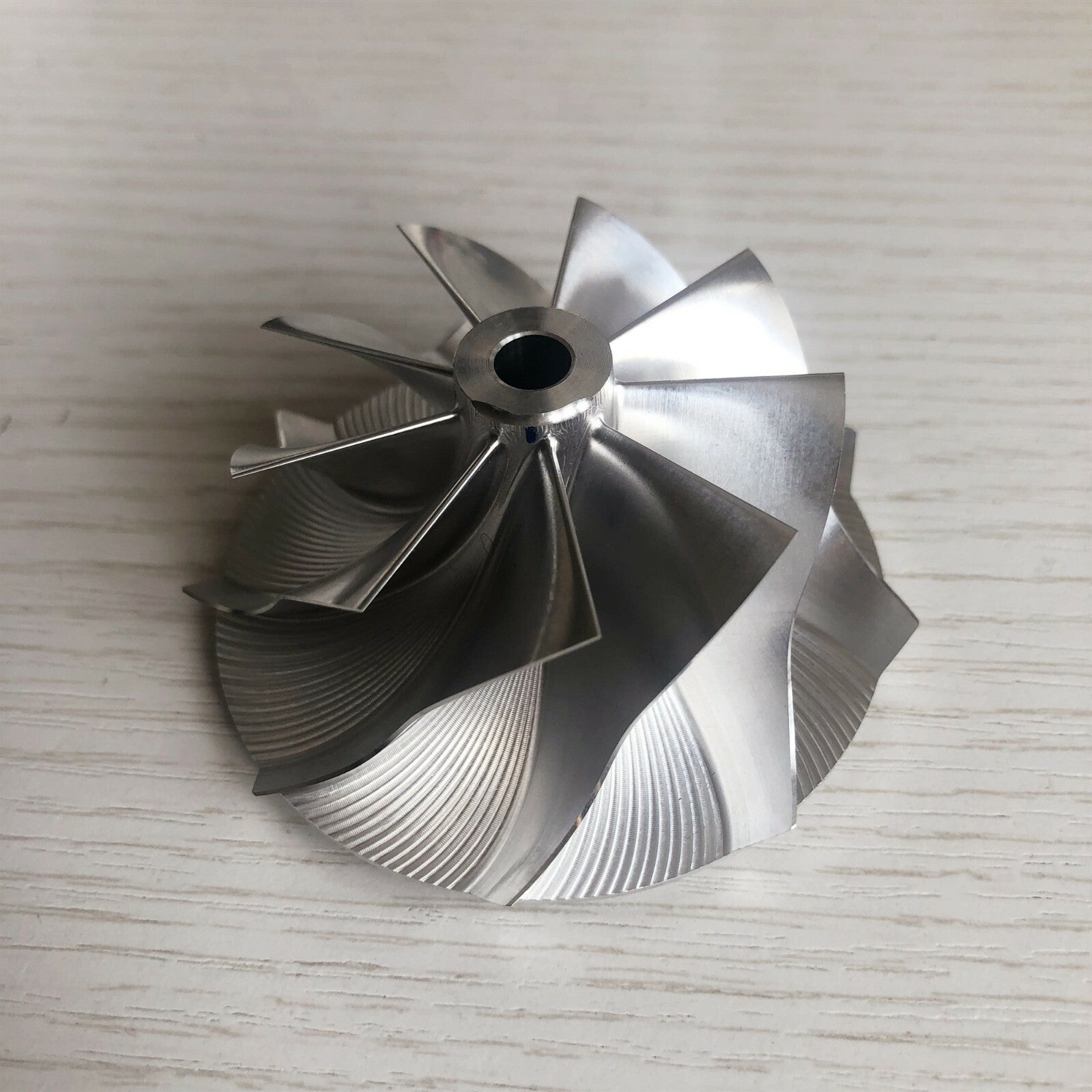 TD05H 20G reverse 52.56/68.01mm 9+0 blades performance Billet compressor wheel