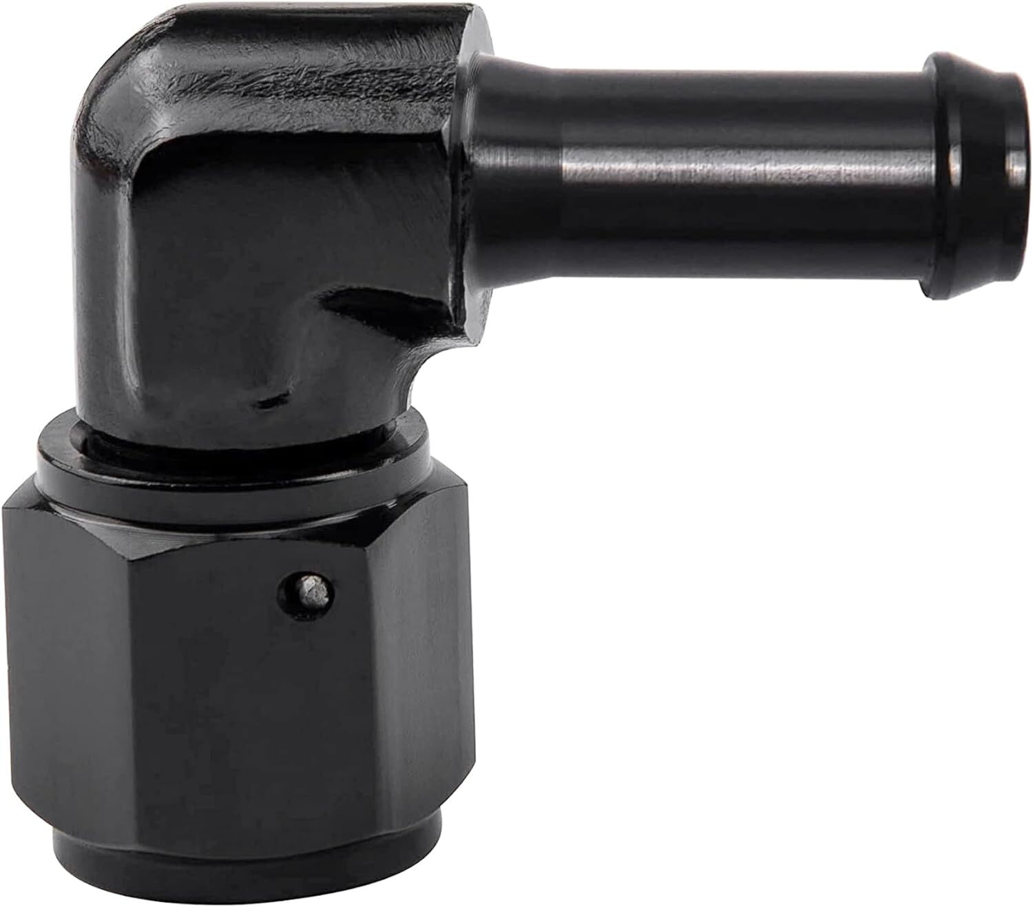 90-degree -6 AN female head rotates to 5/16 inch lever connector adapter