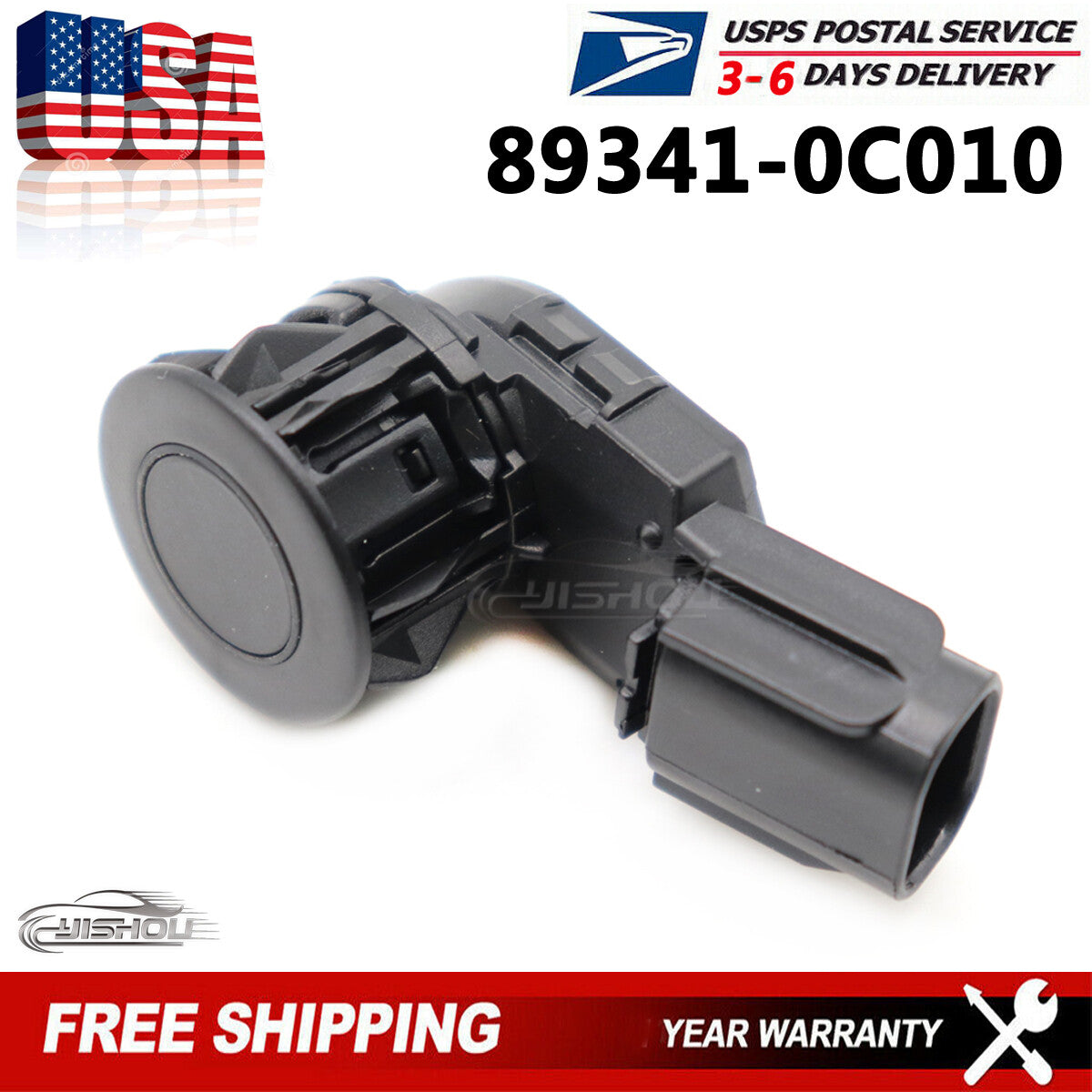 89341-0C010 PDC Park Assist Sensor Black for Toyota RAV4 TUNDRA TACOMA 2014-18