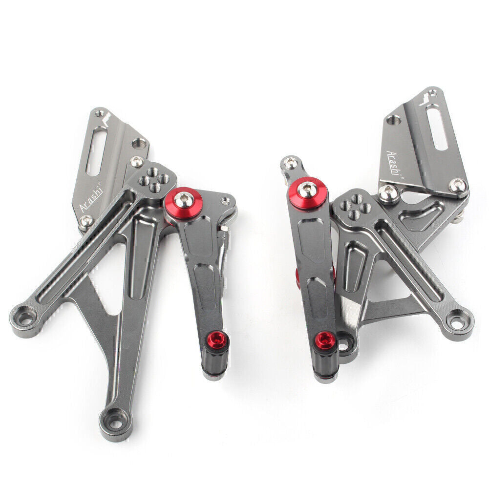 Rear Foot Peg Rear Footrest Pedal Pads for Honda Goldwing GL1800 2015-2018 Set