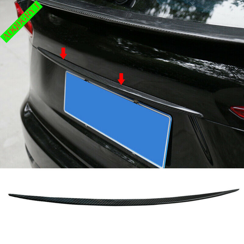 Carbon Fiber Rear Trunk License Upper Strip Trim for LEXUS NX200t 300h 2015-2017
