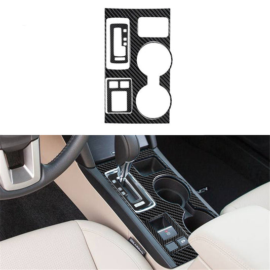 3X Carbon Fiber Center Cup Holder Cover Trim for Subaru Outback Legacy 2015-2017
