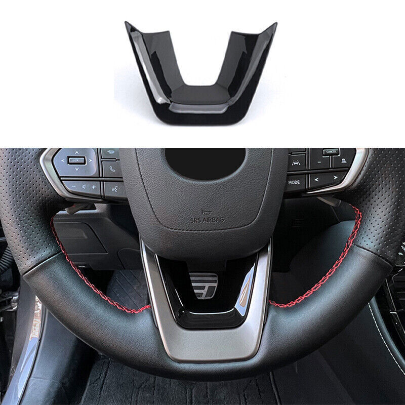Glossy Black Steering Wheel Sheet Cover Trim for Lexus RX350 350h 500h 2023-2024