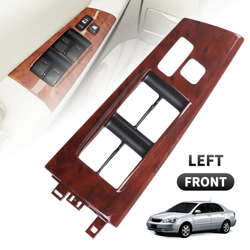 Master Power Window Switch Trim Bezel Panel Wood Grain for 03-08 for Toyota for Corolla