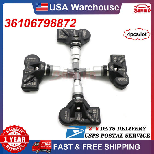 4X 36106798872 New Tire Pressure TPMS Monitoring Sensor for BMW 328i 335i F30 US
