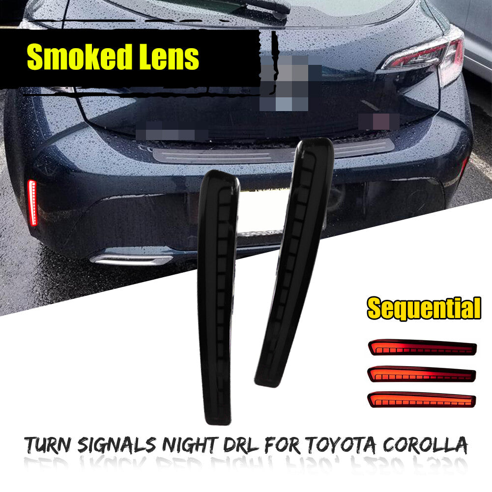 LED rear bumper reflector brake taillights for Toyota for Corolla 2020 and 2021 models.