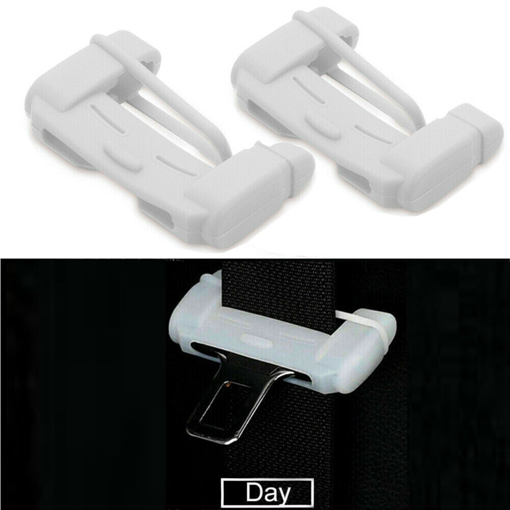 2X CAR CAR ACCESSORIES for SEAT BELT BUCKLE SILICONE COVER CLIP ANTI-SCRATCH