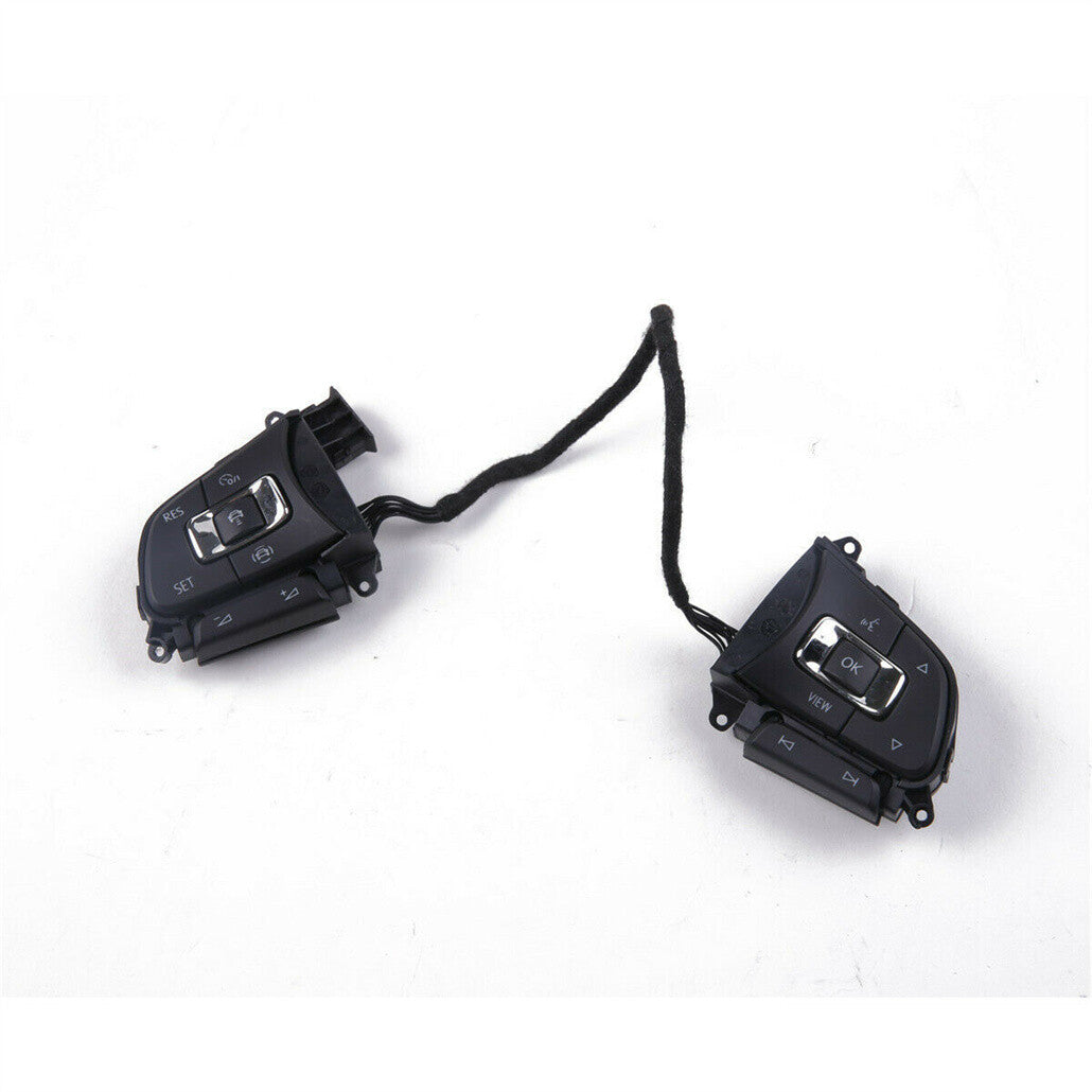 Chrome MF steering wheel button support paddle shifter suitable for Volkswagen for Tiguan 2017-2019