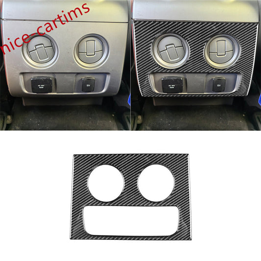 Carbon Fiber Rear Air Vent Outlet Panel Trim for Ford F150 2009-2014 Accessories