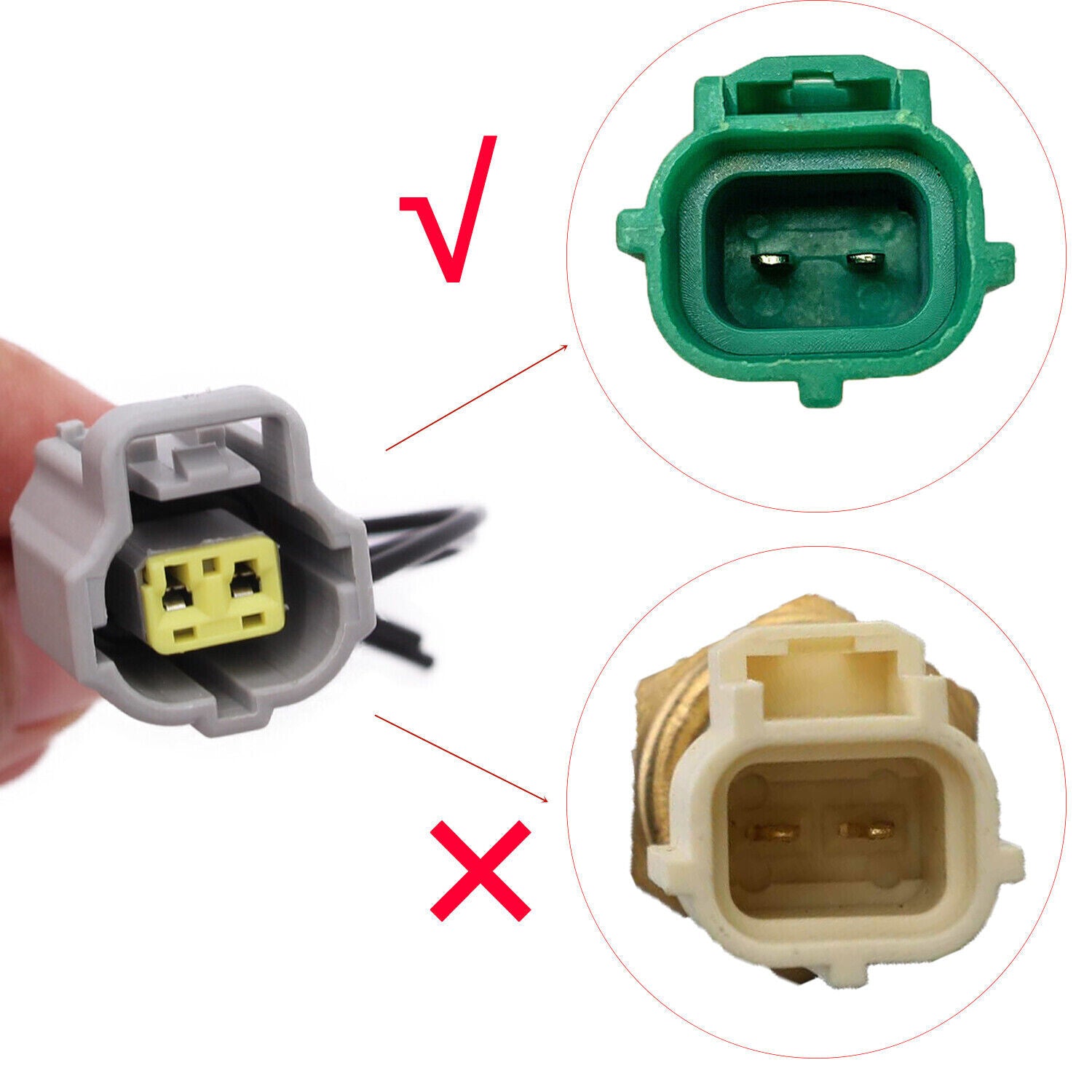 Coolant Water Temperature Sensor  Connector Plug for Camry Celica for Corolla New