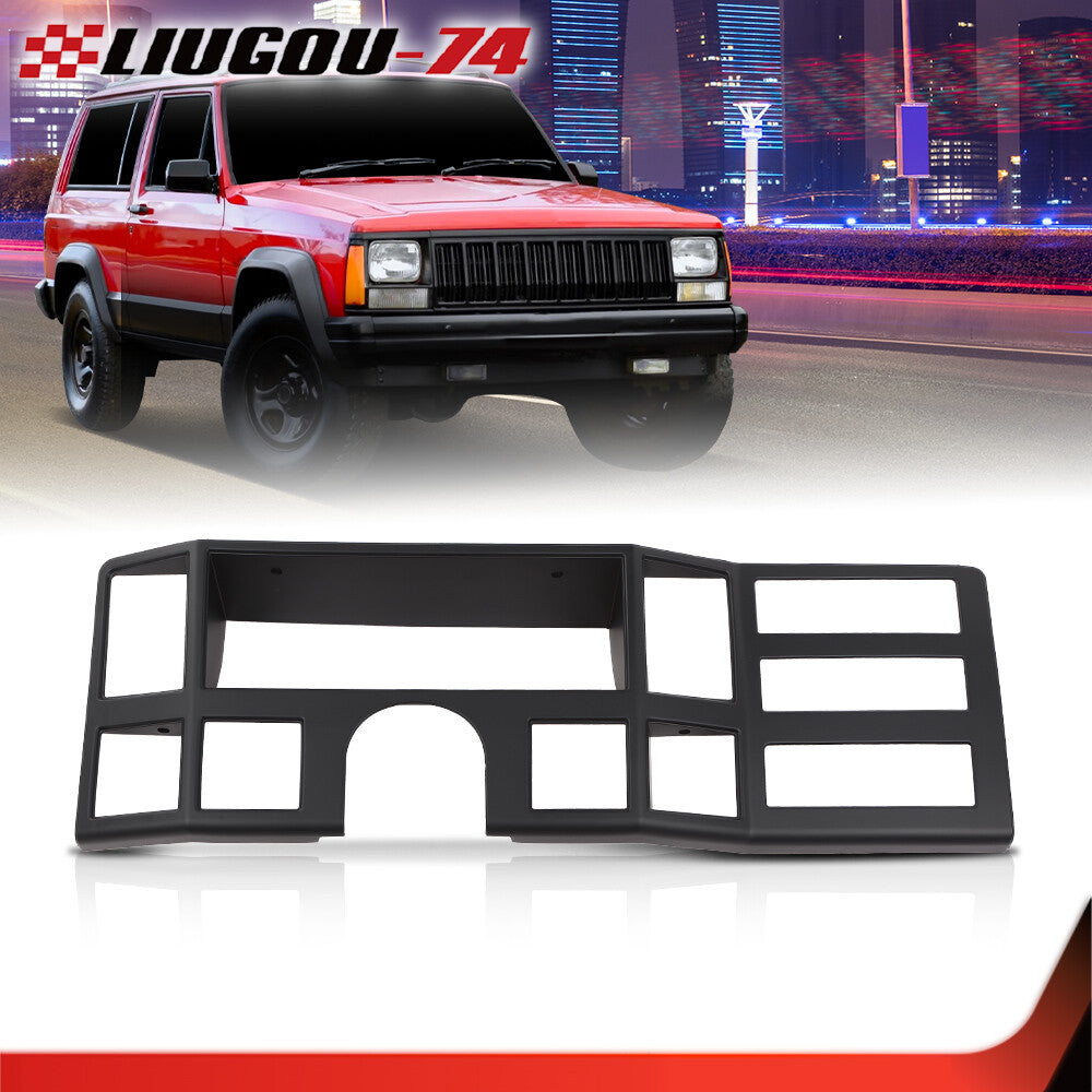Dashboard insert trim turn signal radio, black, suitable for Jeep Cherokee XJ 84-96