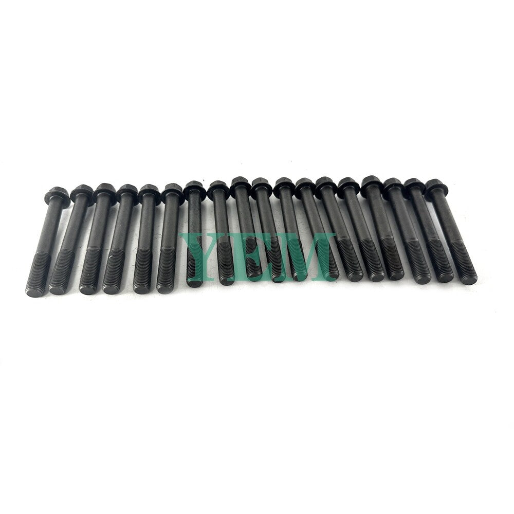 1 Set Engine Head Bolt 18pcs For Yanmar 4TNE94 Engine 4TNE94 Cylinder Head Bolt