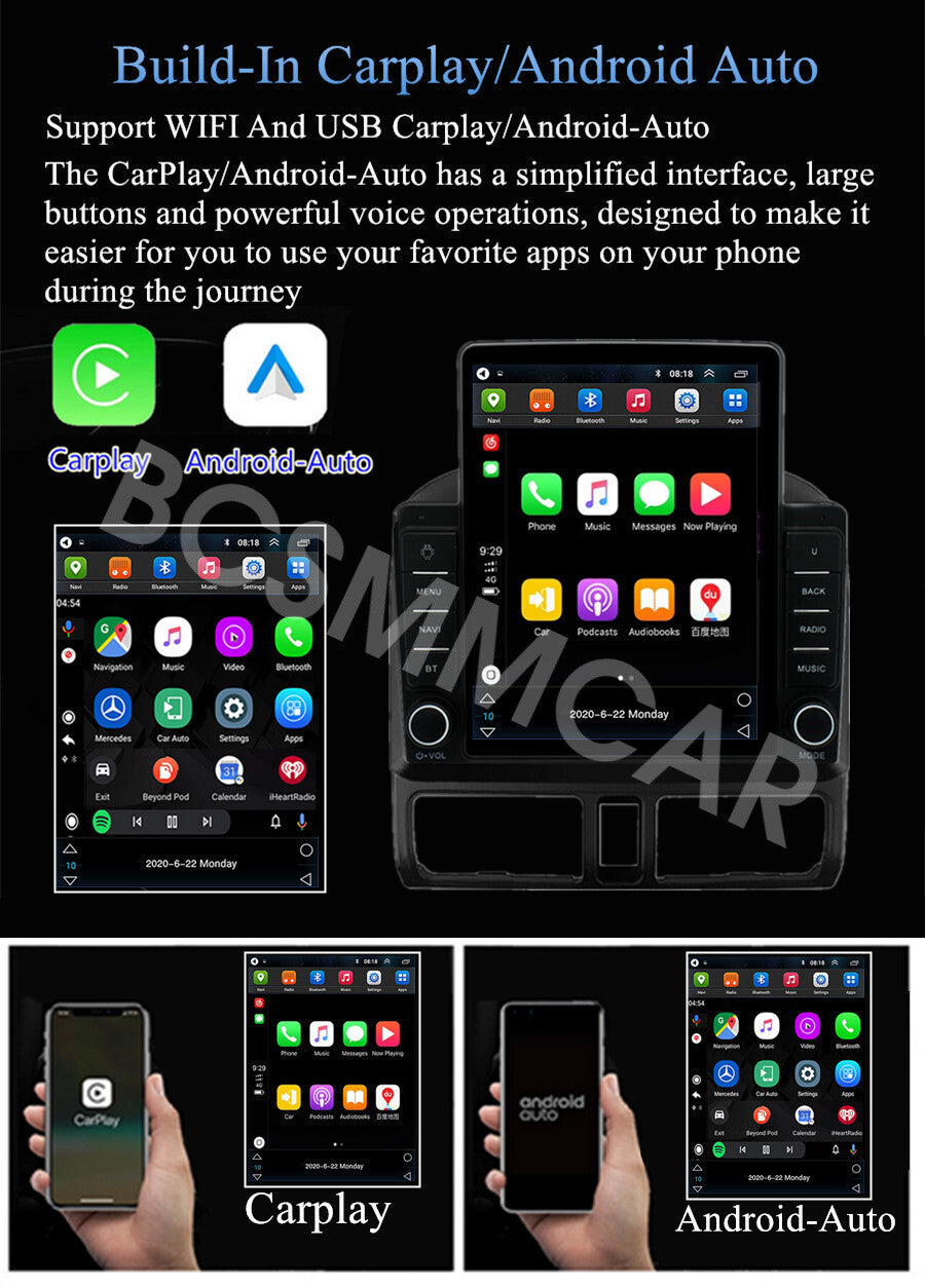 Fit For 2005-2010 for Smart Fortwo Android 13 Radio Car Stereo GPS BT FM For CarPlay