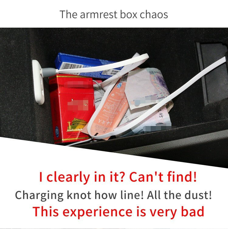 for VW ID.3 ID3 ID 3 Accessories Center Console Armrest Storage Box