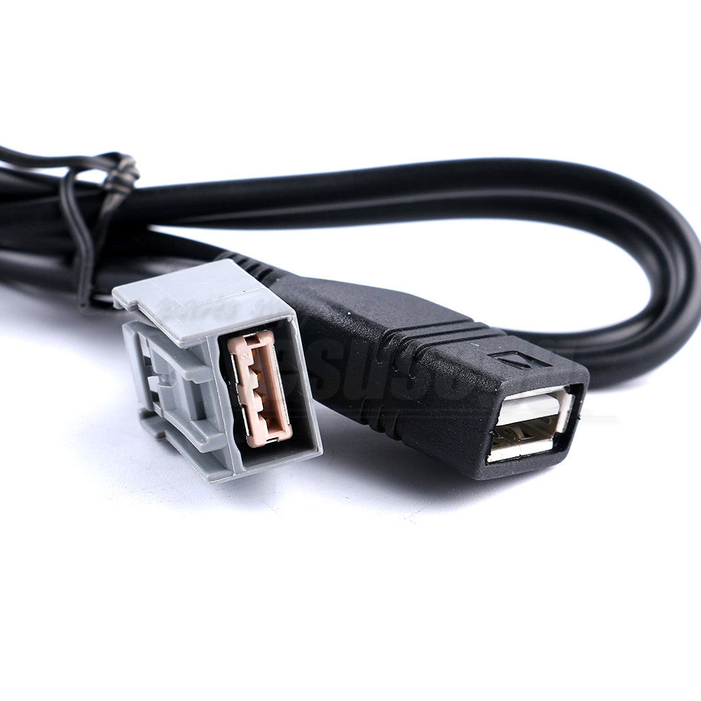 90cm Interface USB Female Cable AUX Adapter for Honda for Accord for CR-V for Civic Odyssey