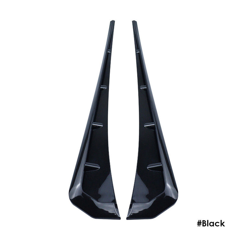 Car Universal Black Personality Modified Side Air Outlet Hood Leaf Board Sticker