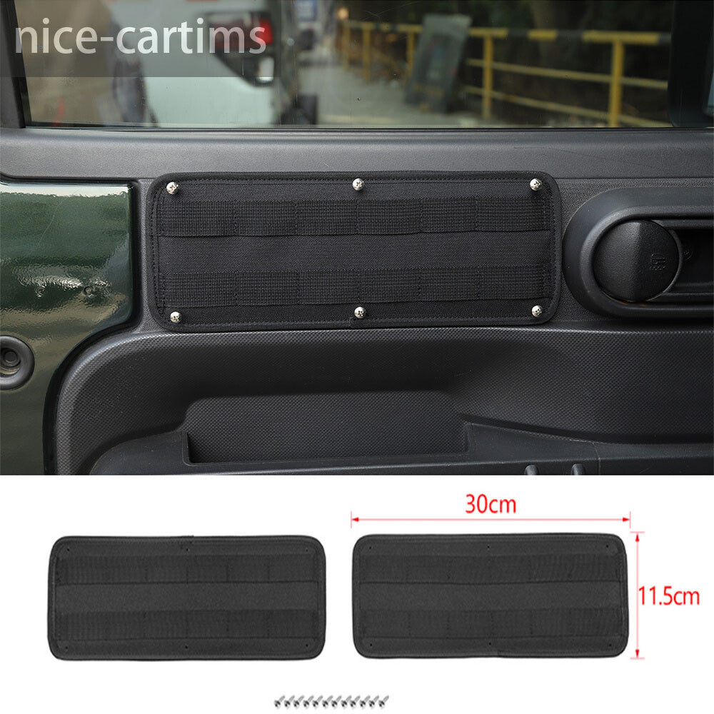 2¡ÁInner Front Door Storage Tactical Hanging Board for Jeep for Wrangler JK 2007-2010