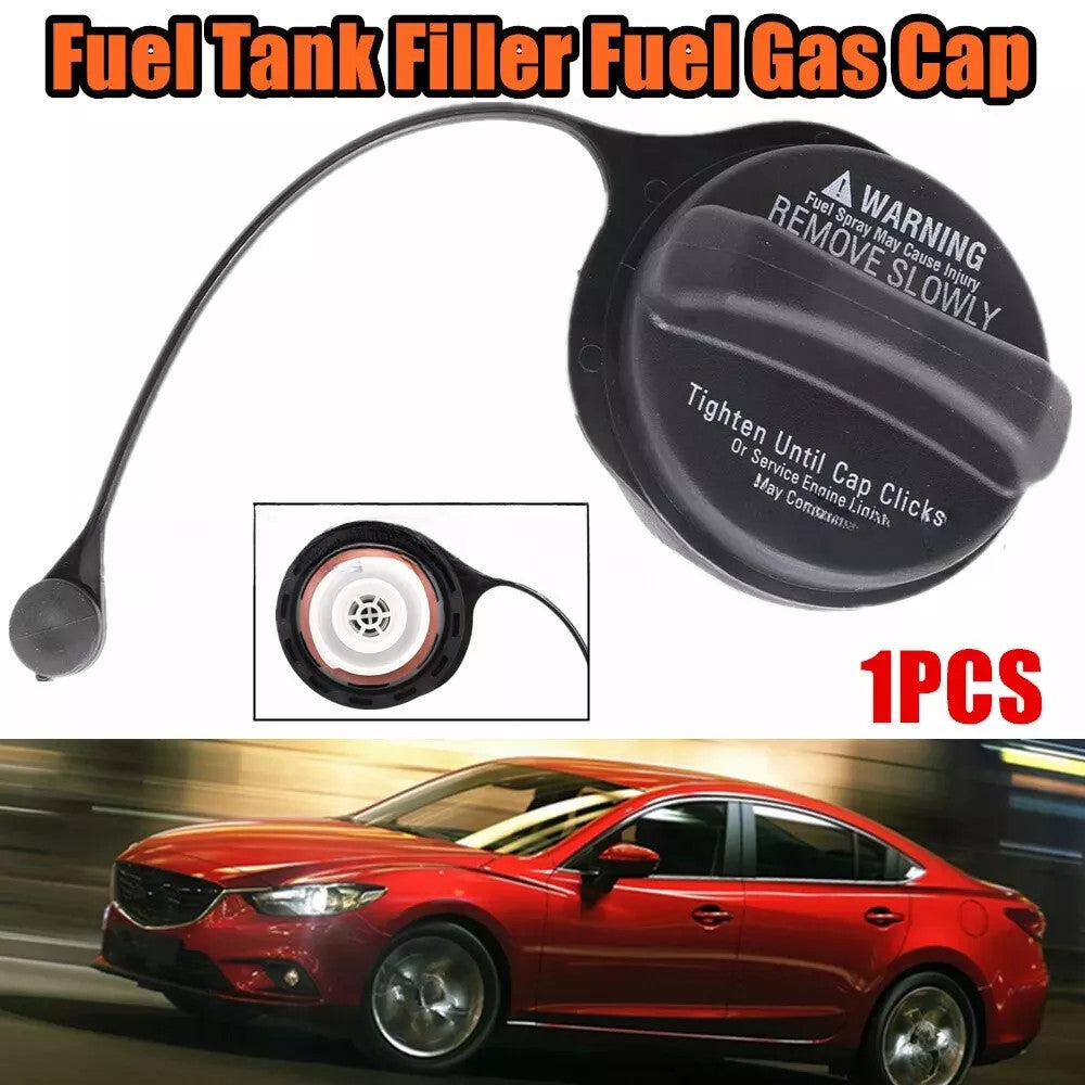 New for Mazda 3 6 CX-7 CX-9 2007-2015 Fuel Tank Filler Fuel Gas Cap with Tether