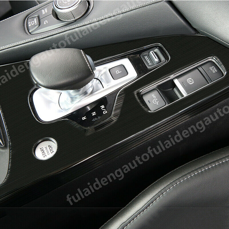 for infiniti QX50 2018-2024 Black titanium central console Gear shift panel trim