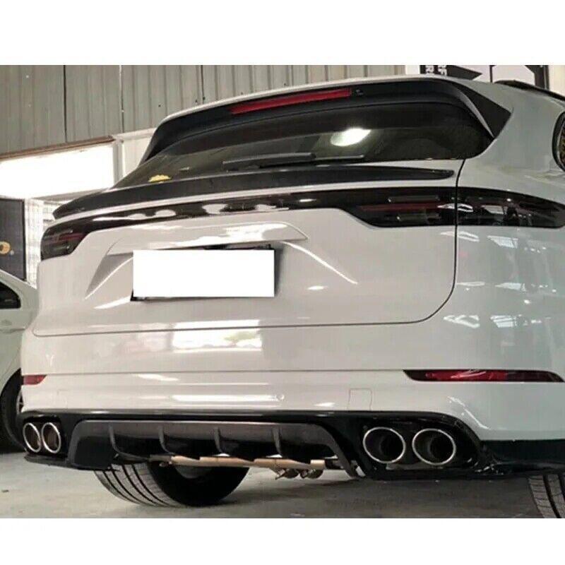 Rear trunk boiler lip carbon fiber for Porsche for Cayenne 2018 - 2022