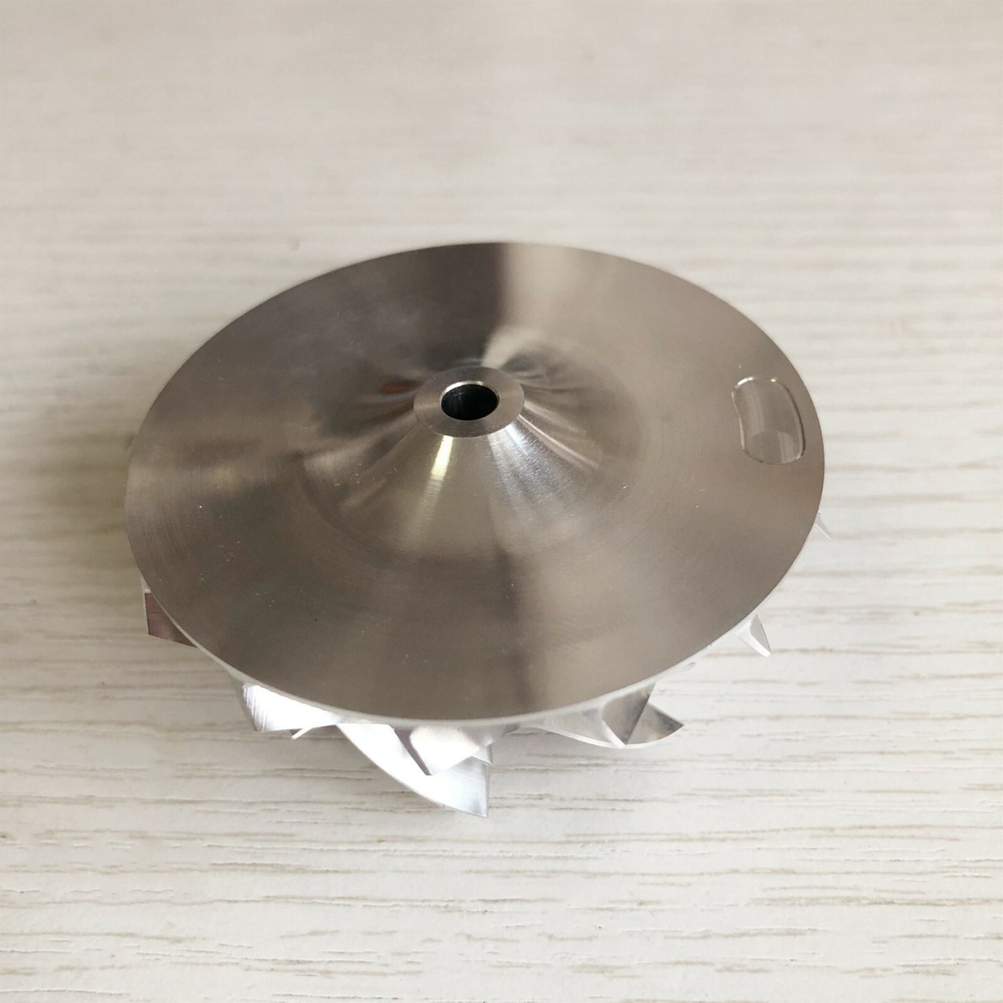 GT15-25 49.15/63.00 mm 7+7 Blade High-Performance Turbine Billet Compressor Wheel