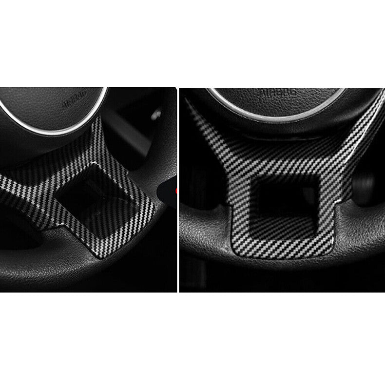 for Kia K5 2021-2023 Carbon Fiber Inner U type Steering Wheel frame Cover Trim