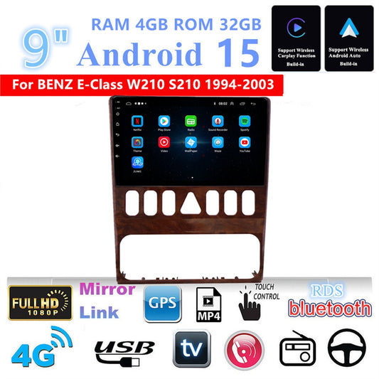 9Car Stereo Radio GPS Carplay for Mercedes for Benz E-Class W210 S210 1994-2003 ?