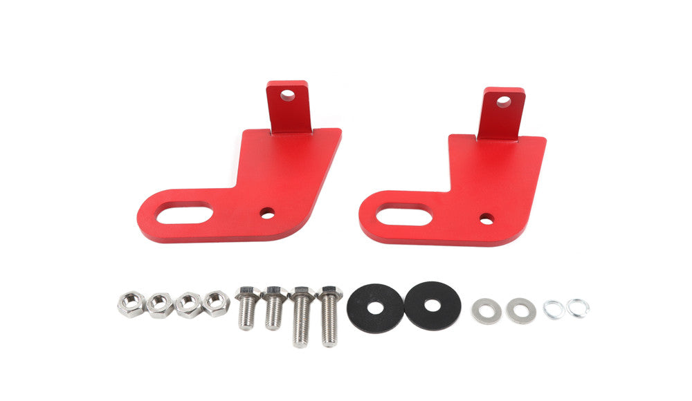 2PCS Red Iron Car Rear Bumper Trailer Towing Hook Kit for Suzuki for Jimny 2019-2022
