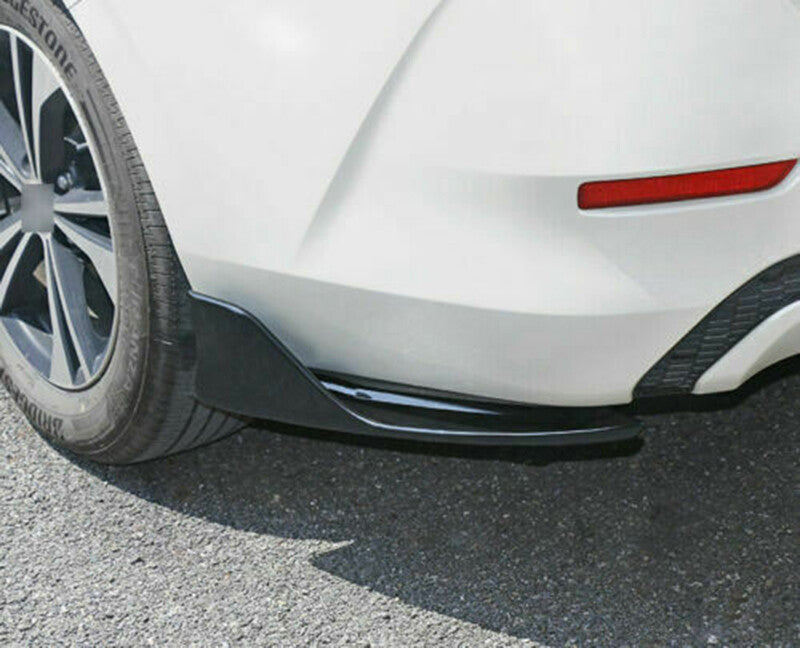 for Nissan Sentra 2020-22 Gloss Black Rear Bumper Side Spoiler Aprons Cover Trim