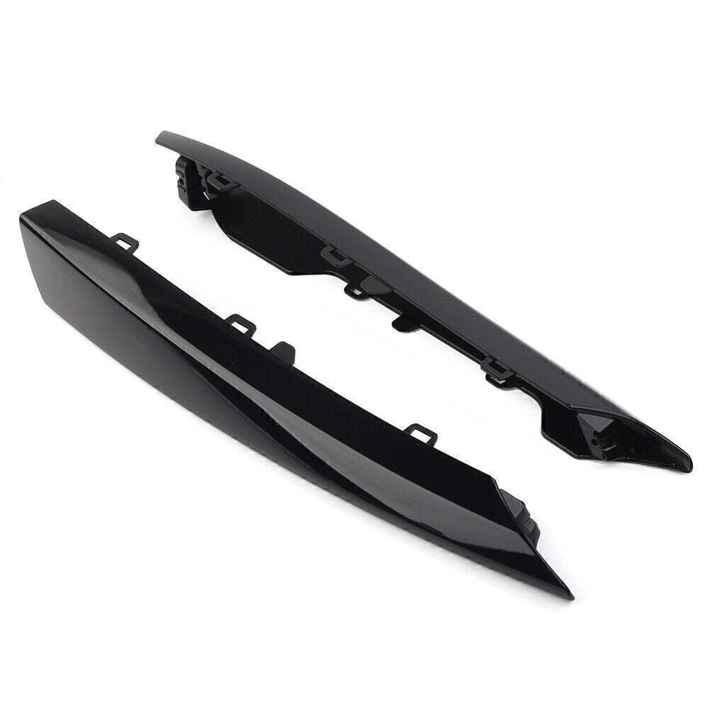 for Jaguar XF 2012-2015 14 Black 2x Front Bumper Side Grille Insert Cover Trim