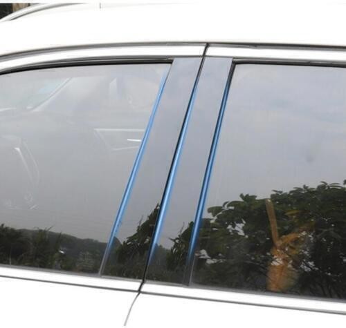 for Ford Focus 12-2018 Piano Black Pillar Posts Door Window Molding Strip Trims