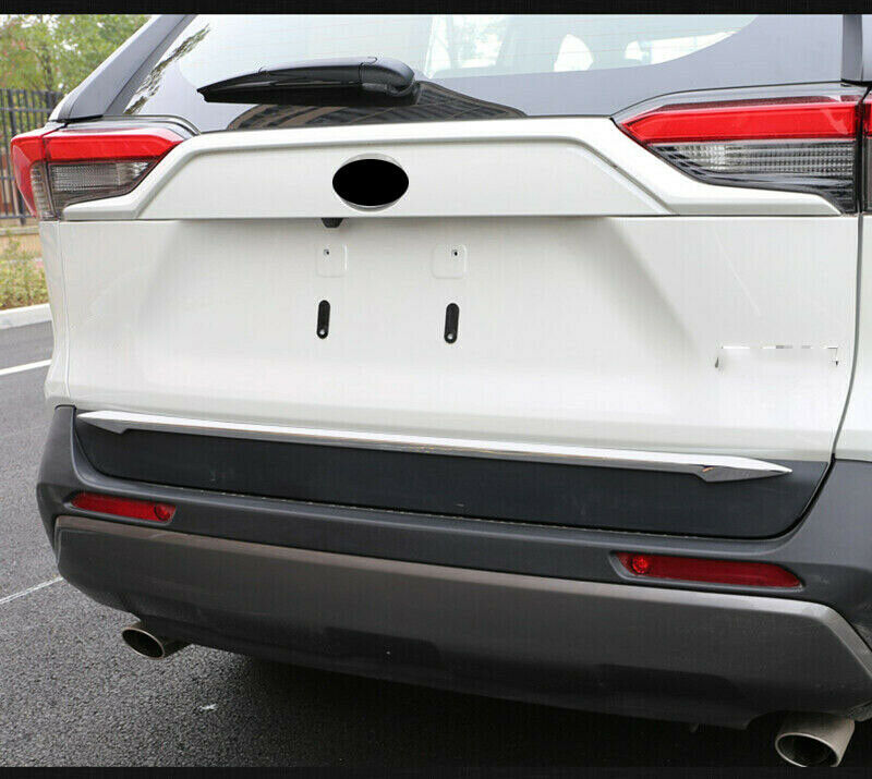 for Toyota RAV4 2019-2023 Chrome Rear Trunk Tail Gate Lid Molding Strip Trim ABS